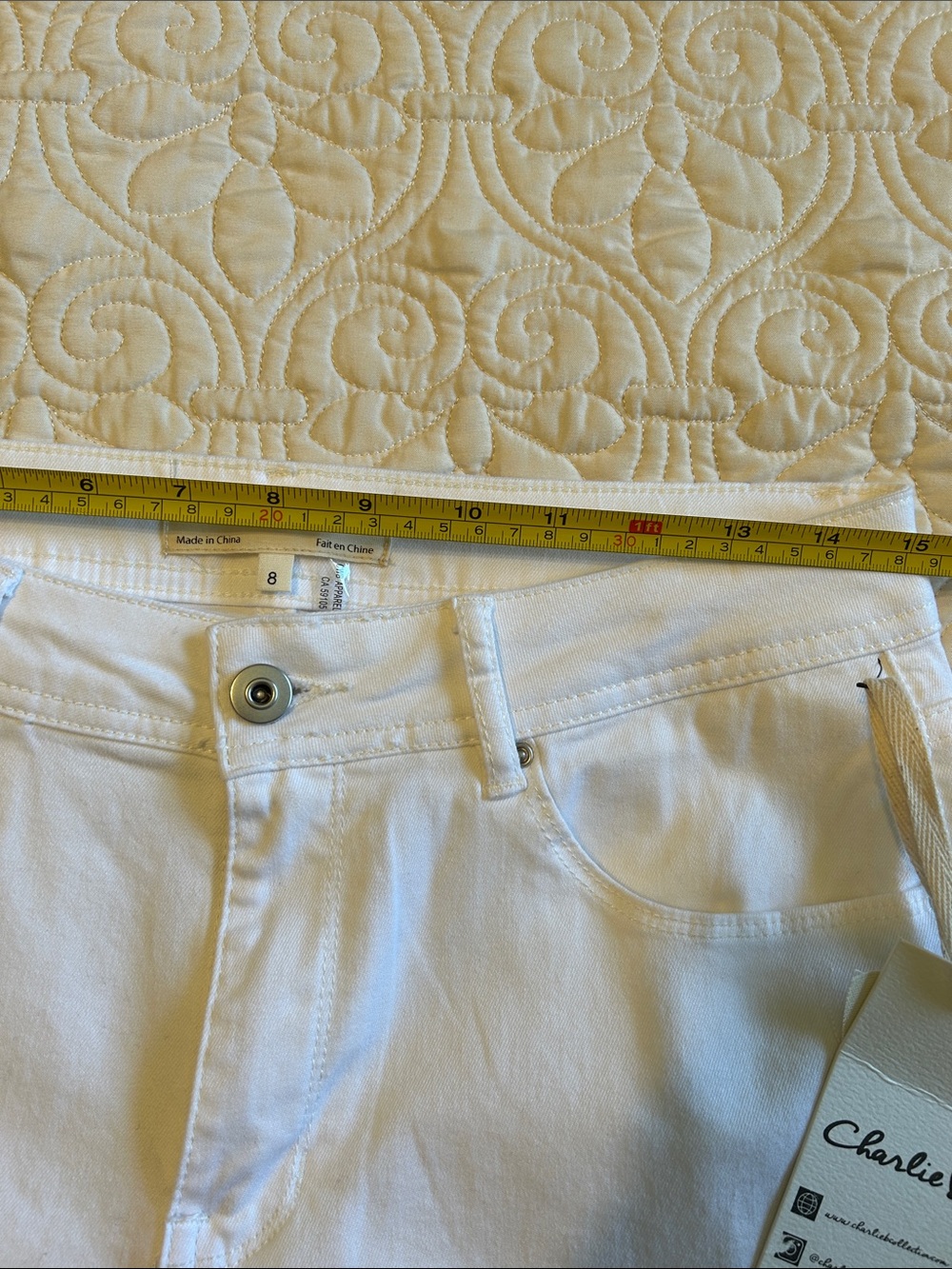 Charlie B White Crop Denim - Picture 7 of 8
